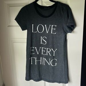Wildfox Gray Relaxed Short Sleeve Tee